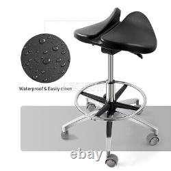 Dentist Doctor's Stool Dental Chair Medical Adjustable Stool Saddle Stool Black