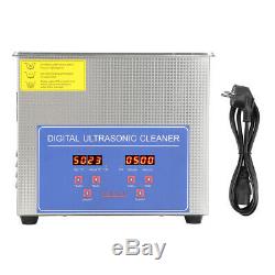 Digital 3L Ultrasonic Cleaner Heater Clean Medical Dental Jewelry Watch Chain US