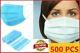 Disposable Face Mask 500pc Medical Dental Cosmetic Dust Proof Face Masks