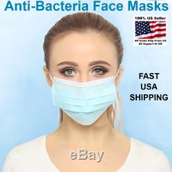 Disposable Face Masks Medical Dental 3-Ply USA SELLER