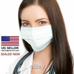 Disposable Face Masks Medical Dental 3-Ply USA SELLER