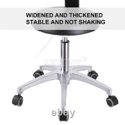 Ergonomic Dental Portable Mobile Rolling Chair Medical Nurse Black Saddle Sest
