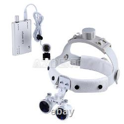 Headband Dental Surgical Medical Binocular Loupes Magnifier /LED headlight