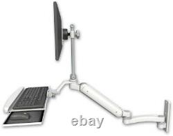 Healthcare/Dental Office-Ultra182 Arm Monitor WallMount+Bent KeyboardTray+11Arm