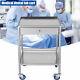 Lab Medical Trolley Stainless Steel Cart Dental Mobile Rolling Cart & Drawer New