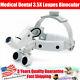 Medical Dental 3.5x Loupes Headband Binocular Magnifier With 5w Led Headlight Us