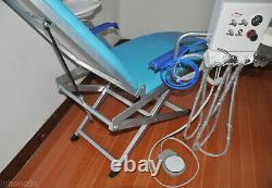 Medical Dental Folding Chair Examination Chair LED Treatment Light+Turbine Unit