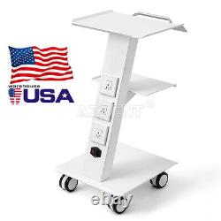 Medical Dental Stool Doctor Assistant Mobile Chair PU /Built-in Socket Tool Cart