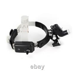 Medical Dental Surgical Headband 3.5X Binocular Loupes Kit with LED Headlight 5W