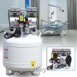 Medical Noiseless Air Compressor Oil Free Oilless for Dental Lab Chair 40L 750W
