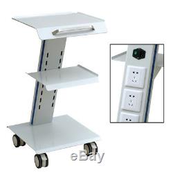 Medical Trolley Cart Mobile Cart for Dental Equipment All Purpose Cart 3 Layers