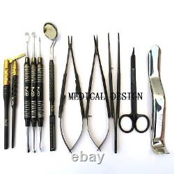 Micro Periodontal Oral Surgery Kit Periosteal Set Dental Mucogingival Instrument