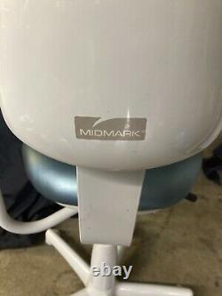 MidMark Dental Stool Medical Assistant Nurse Chair WithArmrest Adjustable Blue VNC