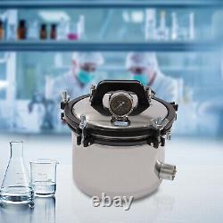 NEW 8L Steam Autoclave Sterilizer Dental Medical High Pressure Sterilization