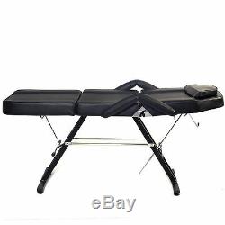 NEW ADJUSTABLE PORTABLE MEDICAL DENTAL CHAIR WithSTOOL COMBINATION BLACK