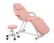 New Adjustable Portable Medical Dental Chair Withstool Combination Pink