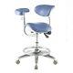 New Dental Deluxe Mobile Saddle Seat Chair Medical Assistant Doctor Stools Qy-1