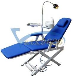 New Dental Unit Medical Portable Mobile Chair LED Cold Light Full Folding Chair