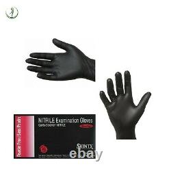 Nitrile Black Dental Medical Exam Gloves Powder-Free Disposable 5 Mil 10 Boxes