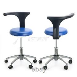 PU Leather Medical Dental Doctor Assistant Stool Adjustable Mobile Chair USA