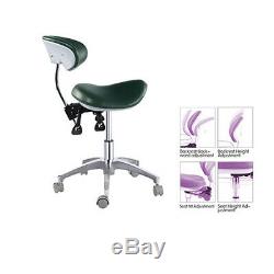 PU Leather Medical Dental Saddle Chair Adjustable Mobile Doctors Nurse Stools