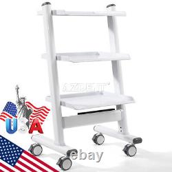 Portable Dental Folding Chair+4 Hole Turbine /Three Layer Medical Tool Cart