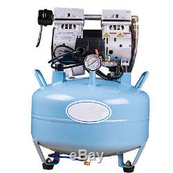 Portable Dental Medical Air Compressor Silent Quiet Noiseless Oil Free Oilless
