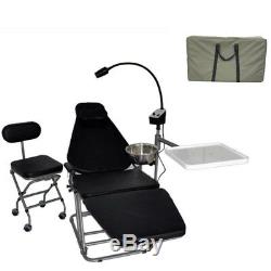 Portable Dental Medical Chair + Doctor's Chair + LED Light + Tray + Nylon Bag