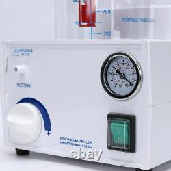 Portable Dental Medical Emergency Vacuum Phlegm Suction Unit Electric 1000mL US