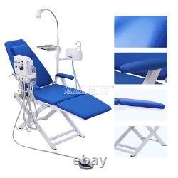 Portable Dental Mobile Chair Turbine Unit 4Hole + LED Light lamp Medical Silla