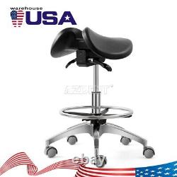 Professional Saddle Stool Medical Dental Chair Spa Salon Ergonomic 360° Swivel