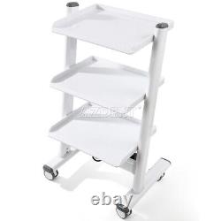 Rolling Cart Dental Medical Trolley Tool Cart Stand Power Socket Casters&Brakes