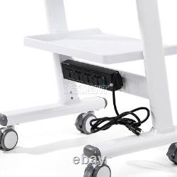 Rolling Cart Dental Medical Trolley Tool Cart Stand Power Socket Casters&Brakes