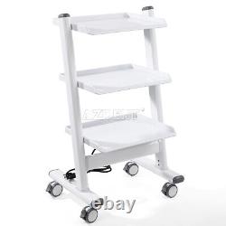 Rolling Stool Chair Adjustable Height/Dental Salon Lab Trolley Tool Cart Socket