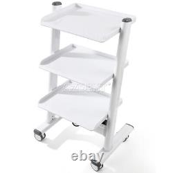 Rolling Stool Chair Adjustable Height/Dental Salon Lab Trolley Tool Cart Socket