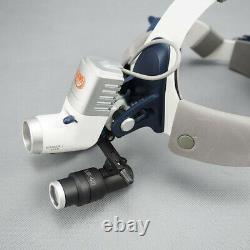 Surgical Medical Headlight 5W LED + 5.0X Dental Loupes Binocular Magnifier ENT