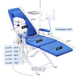 UPS Dental Portable Mobile Chair LED Light Medical Silla + Turbine Unit 4Hole