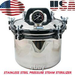 USA 8L Medical Dental Sterilization Pressure Steam Autoclave Sterilizer Machine