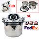 Usa 8l Portable Steam Autoclave Sterilizer Dental Medical Stainless+free Gift