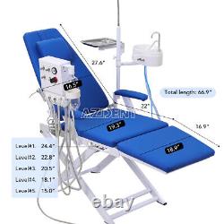 USA Dental Folding Chair+Air Turbine Unit /Doctor Assistant Stool /Medical Cart