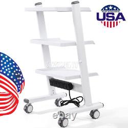 USA Three Layer Dental Medical Tool Cart Dental Trolley Mobile Instrument Cart