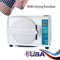 US 18L Dental Steam Autoclave Sterilizer Medical Sterilizition+Drying function