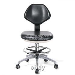 US Dental Doctor Assistant Stool Adjustable Height Mobile Backrest seat Chair