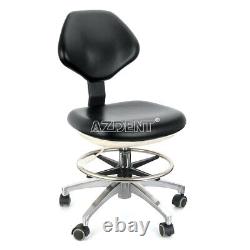 US Dental Doctor Assistant Stool Adjustable Height Mobile Backrest seat Chair