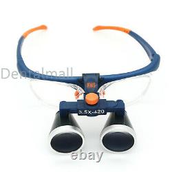 US Dental Medical Binocular Loupes Galileo Frame Magnifier 3.5 X 420mm