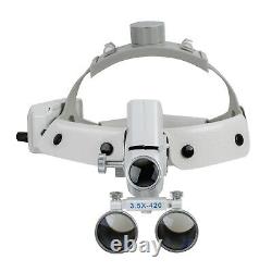 US LED Headband Dental Surgical Medical Binocular Loupes Glass Magnifier (3.5-R)