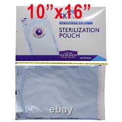 Up to 1600 Sterilization Pouches 10 x 16 Dental Medical Self Seal Pouch Bag