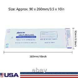 Up to 4000 3.5 x 10 Self Seal Pouch Sterilization Bag Pouches Dental Medical