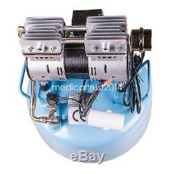 Wide use Dental Medical Noiseless Silent Oilless Air Compressor W LED handpiece