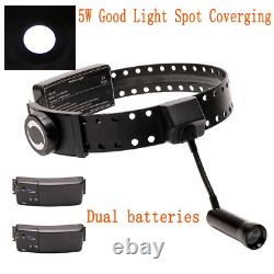 Wireless Dental Medical Headband 5W LED Headlight with Dual Battery ENT Surgical